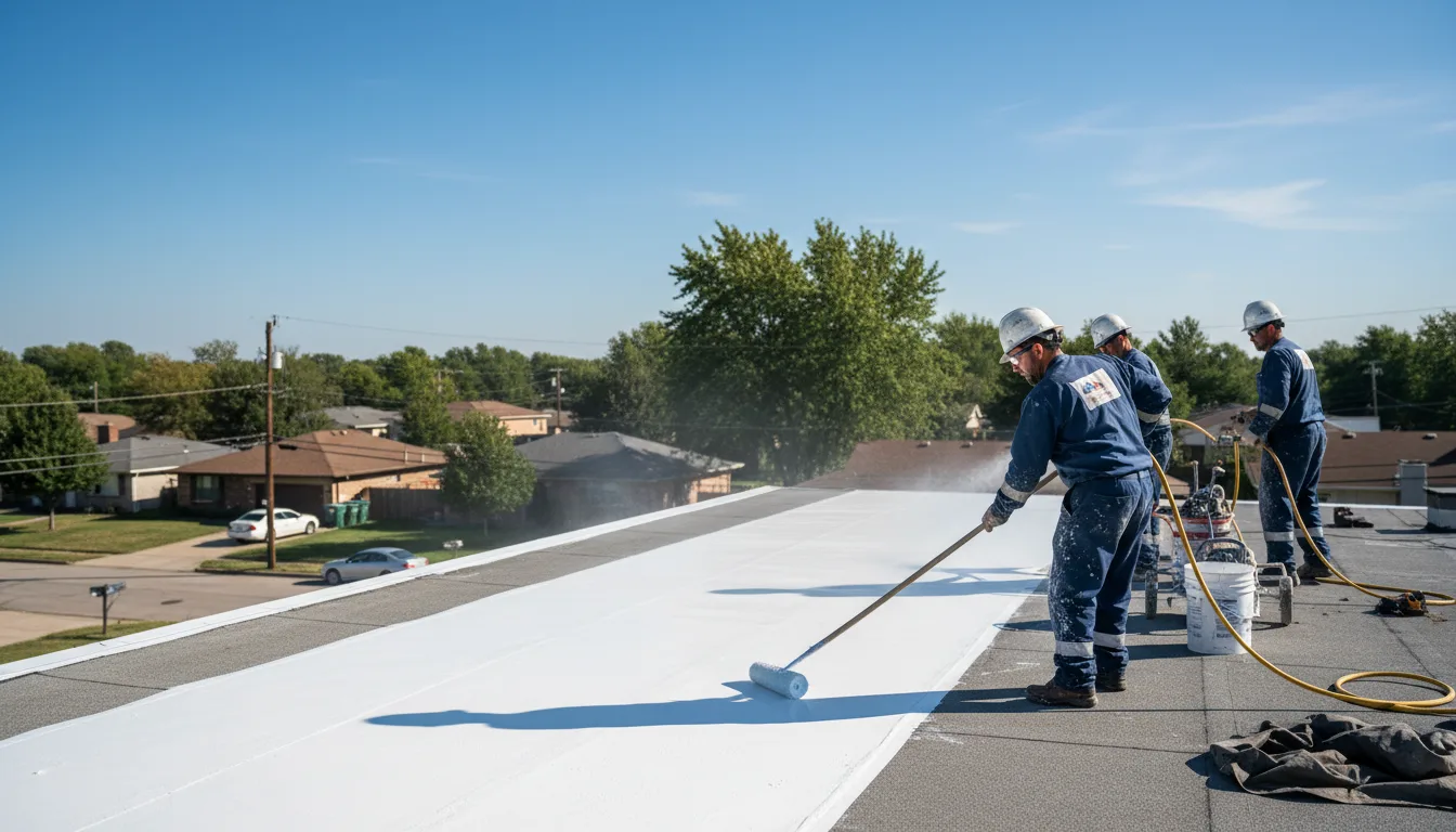 Commercial roof coating in Sugar Run, PA near me